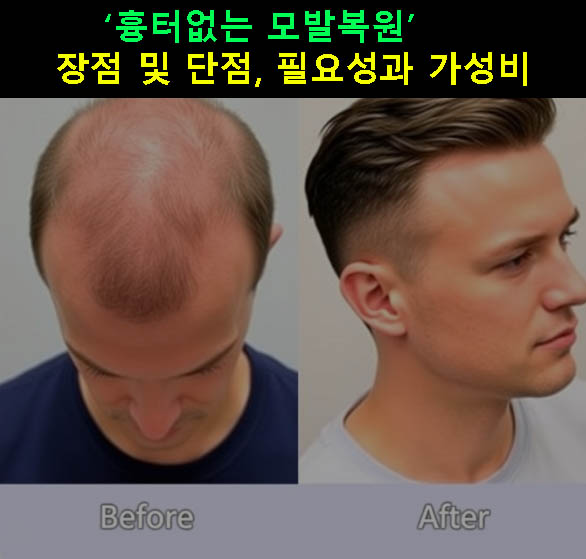 흉터없는 모발복원 장점 및 단점, 필요성과 가성비