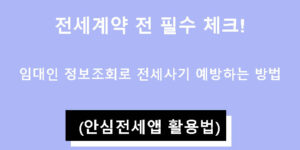 전세계약 전 필수 체크! 임대인 정보조회로 전세사기 예방하는 방법 (안심전세앱 활용법)