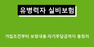 유병력자 실비보험, 가입조건부터 보장내용·자기부담금까지 총정리