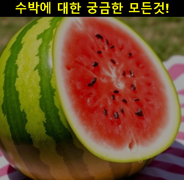수박 고르는법, 칼로리, 효능, 고당도, 모종, 제철 총정리