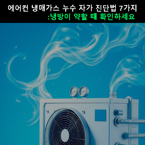에어컨 냉매가스 누수 자가 진단법 7가지: 냉방이 약할 때 확인하세요