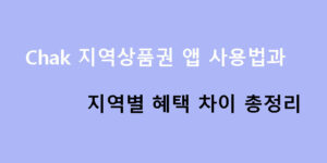 Chak 지역상품권 앱 사용법과 지역별 혜택 차이 총정리