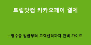 트립닷컴 카카오페이 결제: 영수증 발급부터 고객센터까지 완벽 가이드