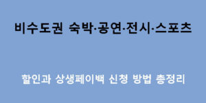 비수도권 숙박·공연·전시·스포츠 할인과 상생페이백 신청 방법 총정리