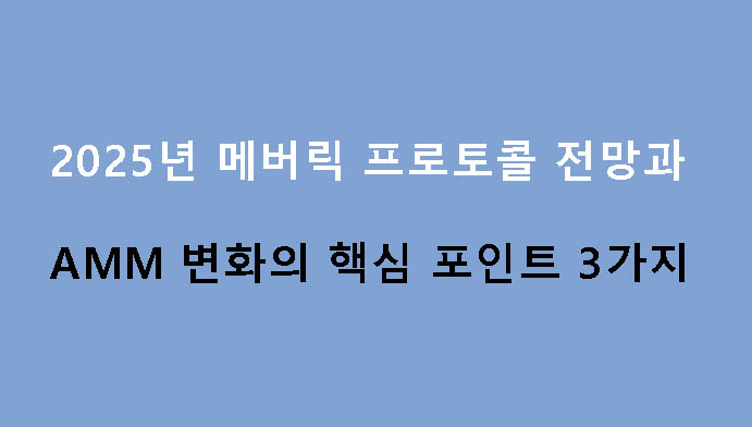 2025년 메버릭 프로토콜 전망과 AMM 변화의 핵심 포인트 3가지