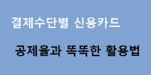 결제수단별 신용카드 공제율과 똑똑한 활용법