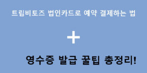 트립비토즈 법인카드로 예약 결제하는 법 + 영수증 발급 꿀팁 총정리!