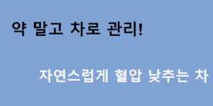 약 말고 차로 관리! 자연스럽게 혈압 낮추는 차